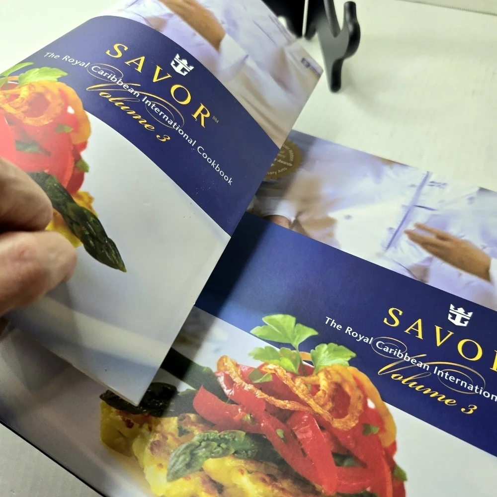Savor, The Royal Caribbean Cookbook, Volume 3. Hardback.